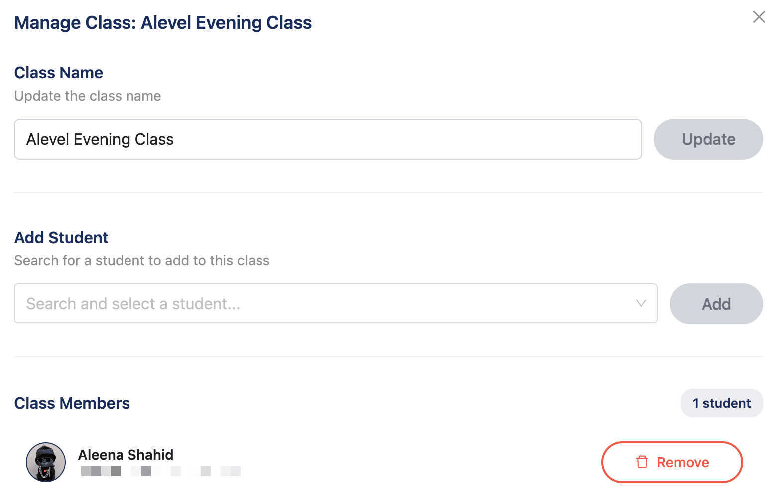 Managing class membership